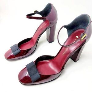 Marc Jacobs Mary Jane Red and Black Heels with Bow